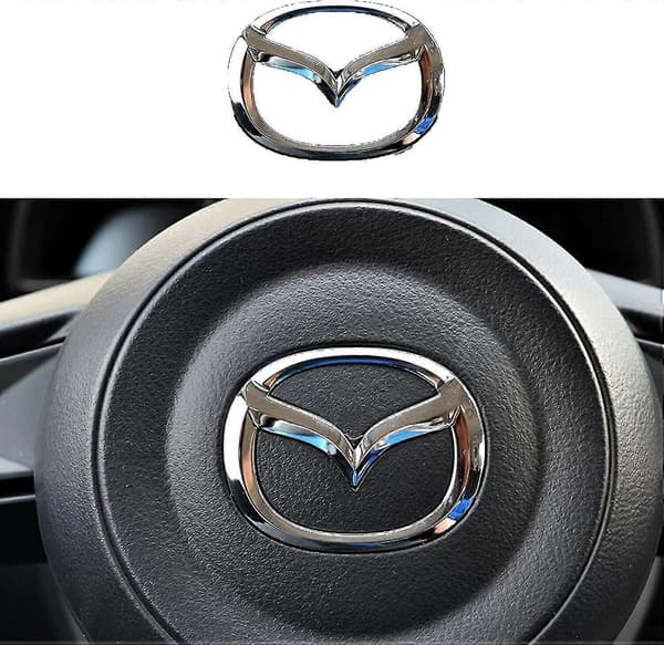 Krom Sølv Bilrat Emblem Logo Badge til Mazda 3 6 CX-3 CX-5 CX-9