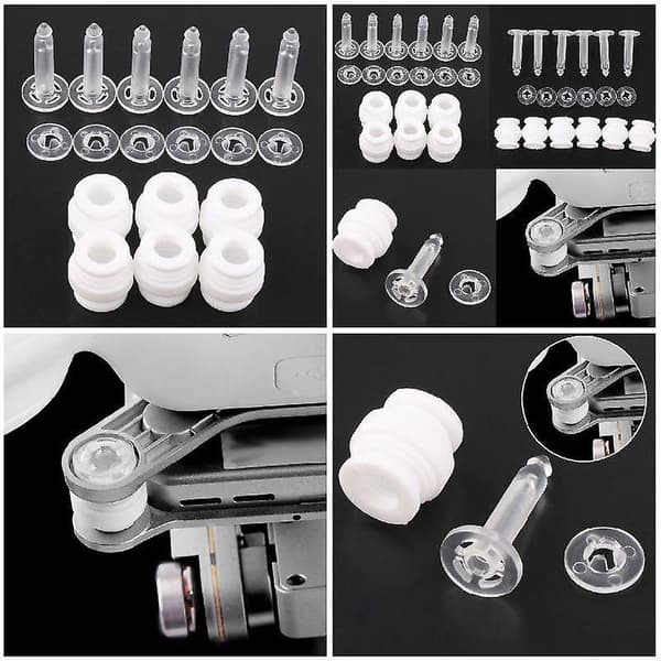 Dempende gummikuler Anti-fall Anti-vibrasjon Pin Kit for DJI Phantom 3 Pro 2 Vision Gimbal