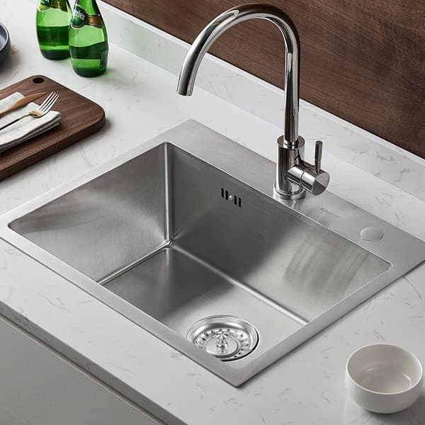 Vaskesil Ø 79mm, Vaskeprop i Rustfrit Stål, 2 Vaskesile, Justerbar Højde Vaskesil Prop Filter