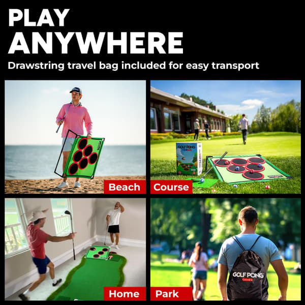 Golf Pong -chippauspeli, 2 lautaa, 2 säädettävää molempikätistä mailaa, Golf Pong Versus Edition (2 kpl) Golf Pong Versus Edition (2 Pack)