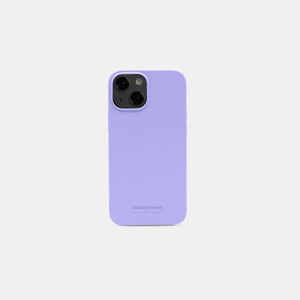 iPhone 12 mini/13 mini Silikonskal - Lavendel lila