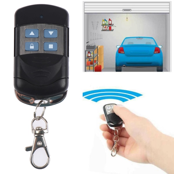 1st 4 knappar 433MHZ Rolling Code Gate Garagedörröppnare Cloni one size