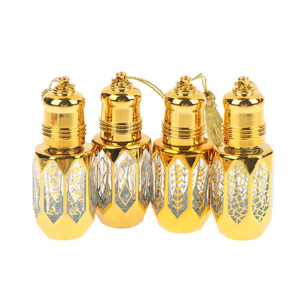 6ML Mini Stålkula Roll-on Flaska Lyx Guld Glas Parfym Sa C