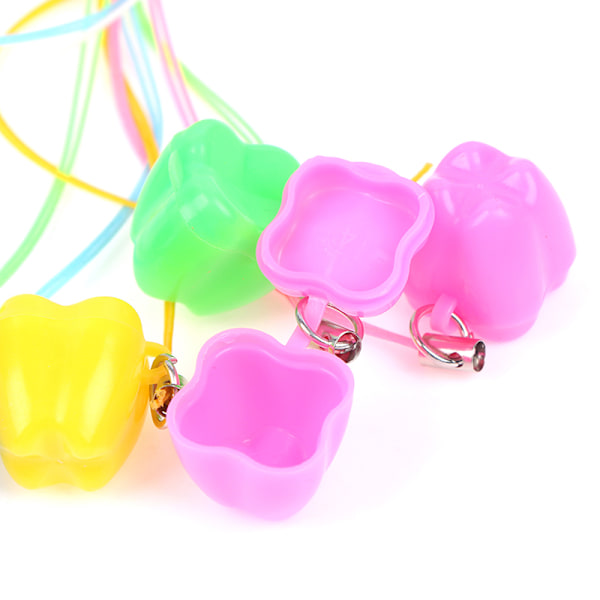 10 stk Farverig Baby Børn Tand Opbevaringsboks Organizer Milk Keep one size