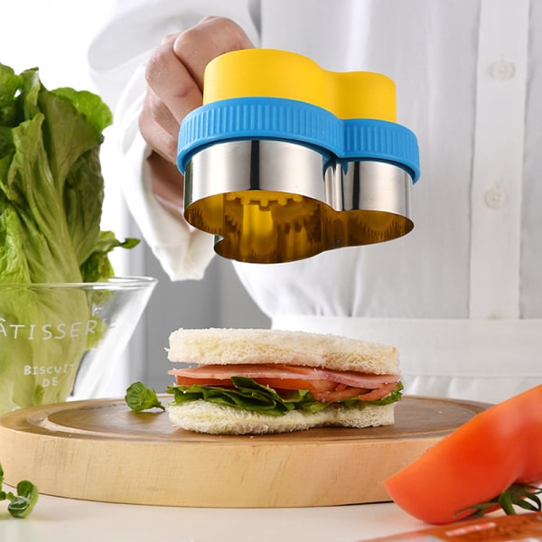 Sandwich ter ja Sealer Set Cookie ters Vegetable Fruit Sandwic Round