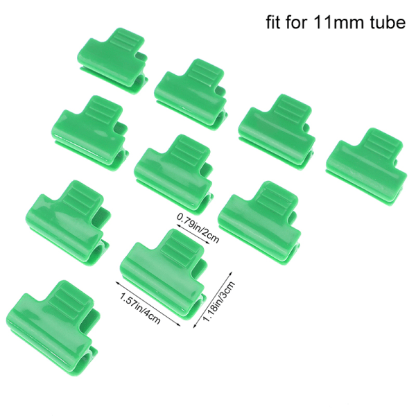 10 stk/pakke 11/16 mm drivhusklemmer Clips Filmraddekselbukk 11mm