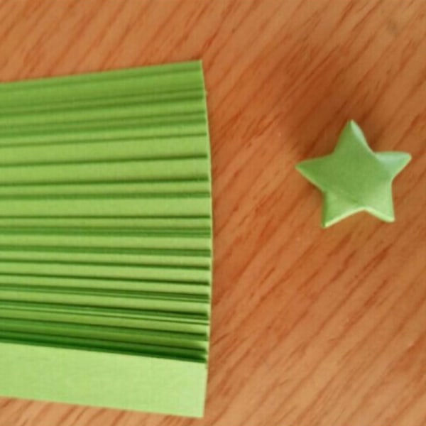 Origami Lucky Star papirstrimler Foldepapirsbånd Farver