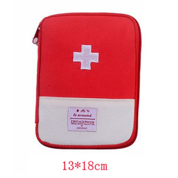 e Mini bærbar medicintaske Førstehjælpskasse Førstehjælpskasse Stora red L