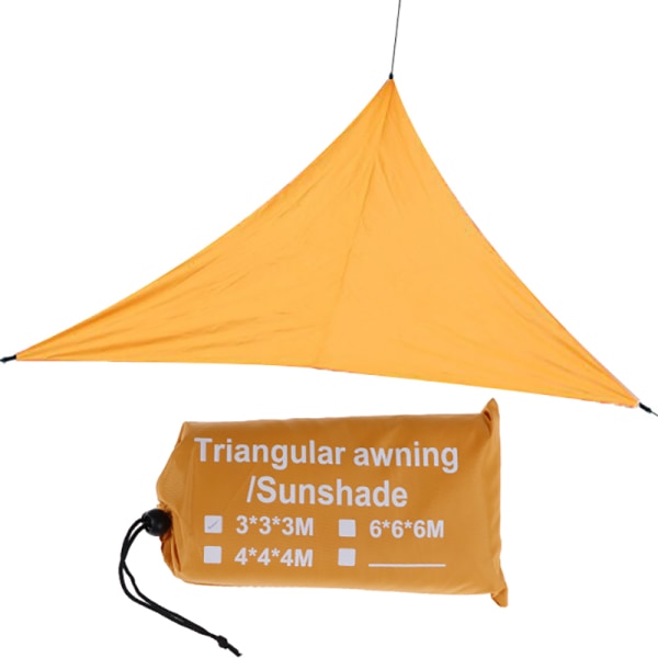 Vandtæt trekantet UV solskærm Sejlkombination Net Triangl