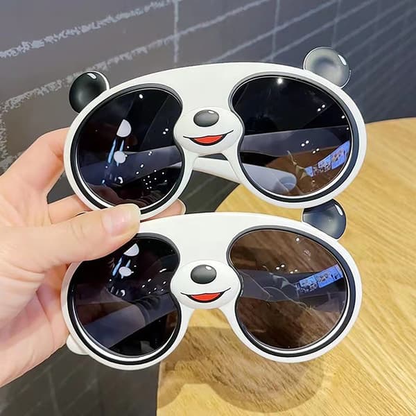 Barnsolglasögon Tecknad Pandaform Mode Solglasögon Tr D