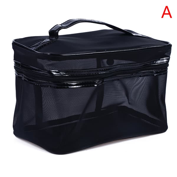 Mesh Transparent Kosmetisk Makeup- case Kvinnor Make Up Organizer S A