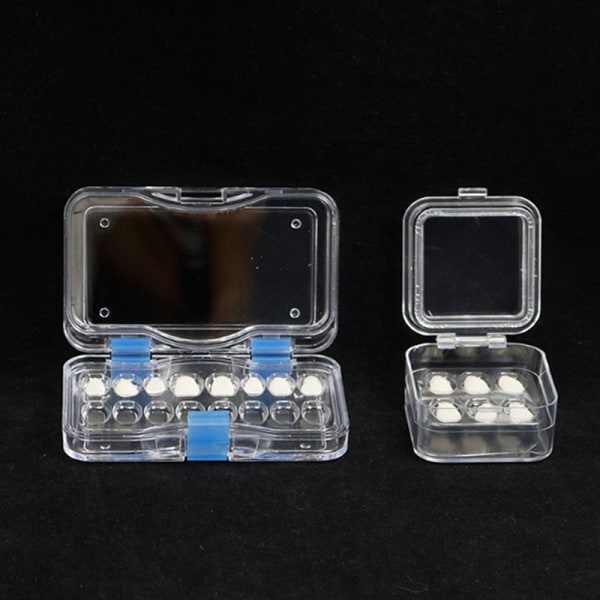 1 STK tyndfilm plastprotese gennemsigtig tandboks til Storin cells