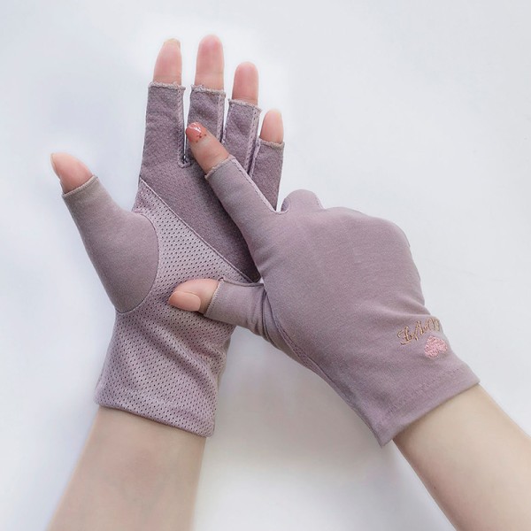 1 pari Anti UV Gloves UV Shield Glove Fingerless Manicure Nail A3