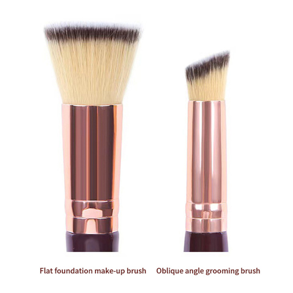 1 st Double-Ended Makeup Brush Foundation Concealer Brush Beaut one size