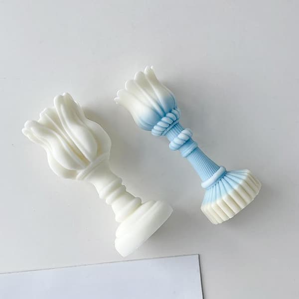 1 st DIY Blommor Tulpan Silikonform Handgjord Doftljus Pl A2