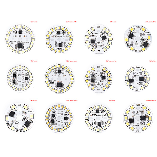 LED-lampa Patch Lamp SMD Plate Circular Module Light Source Plat 3w white