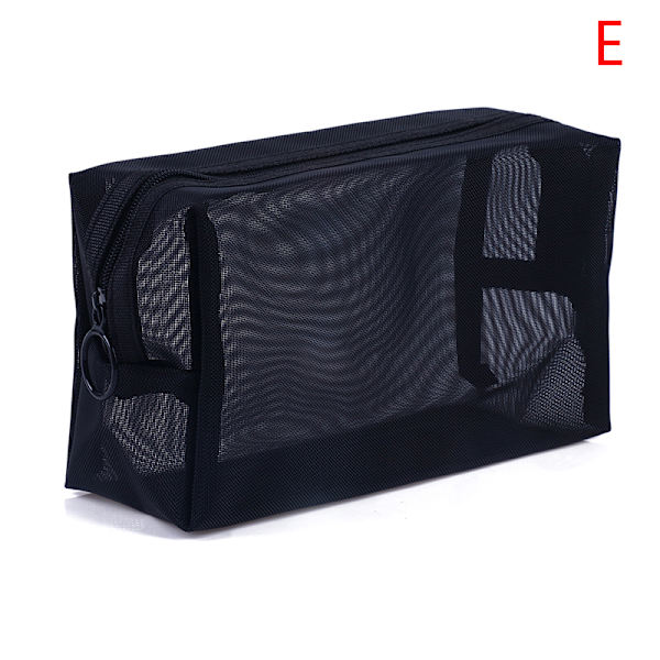 Mesh Transparent Kosmetisk Makeup Case Dame Make Up Organizer S E