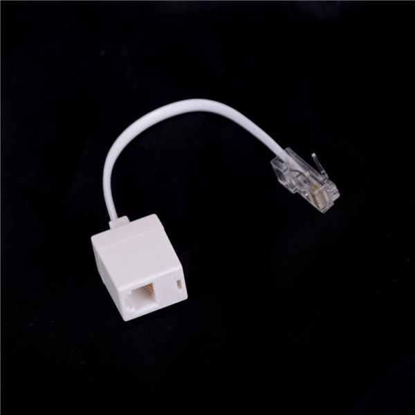 RJ11 6P4C naaras - Ethernet RJ45 8P8C uros F/M-sovitinmuunnos