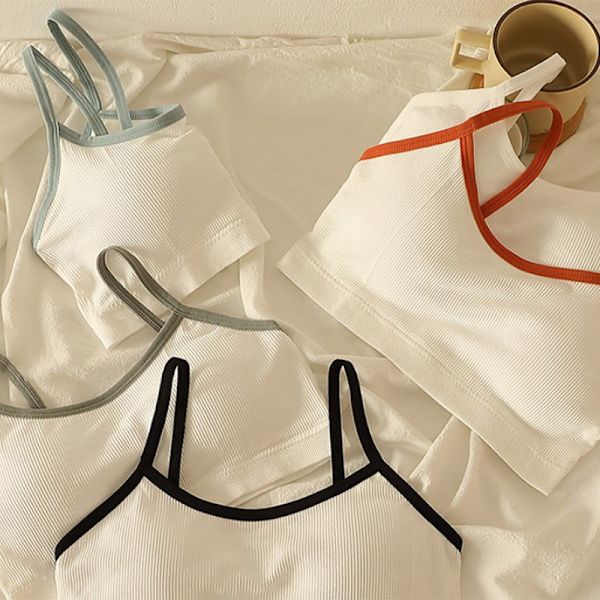 Saumattomat urheilurintaliivit Selkänojattomat olkaimettomat rintaliivit Push Up Bralette Gray