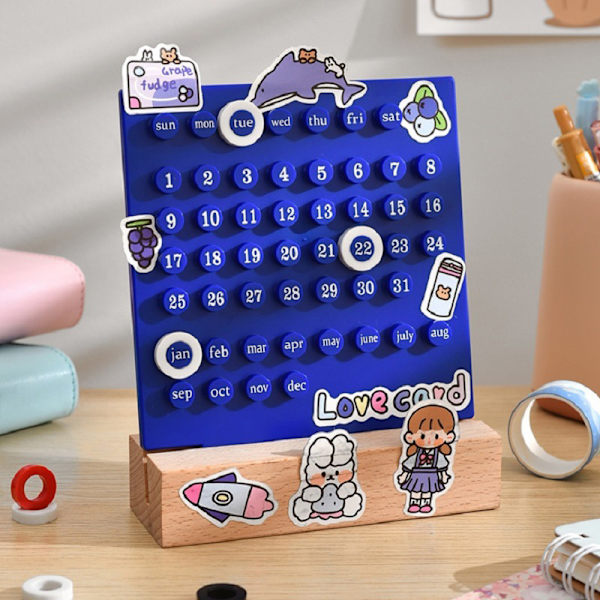 Manuaalinen DIY Loop -kalenteri Blue