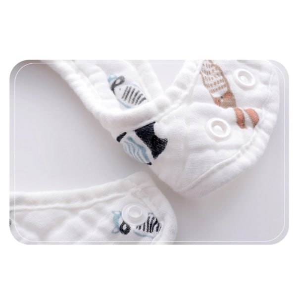 Baby U-formad bandana matningshaklapp Salivhandduk Barnflicka B A2
