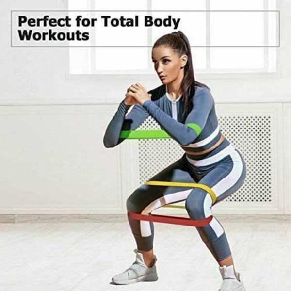 Resistance Bands Loop Exercise Elastisk Band Trening Rubber Gy Green