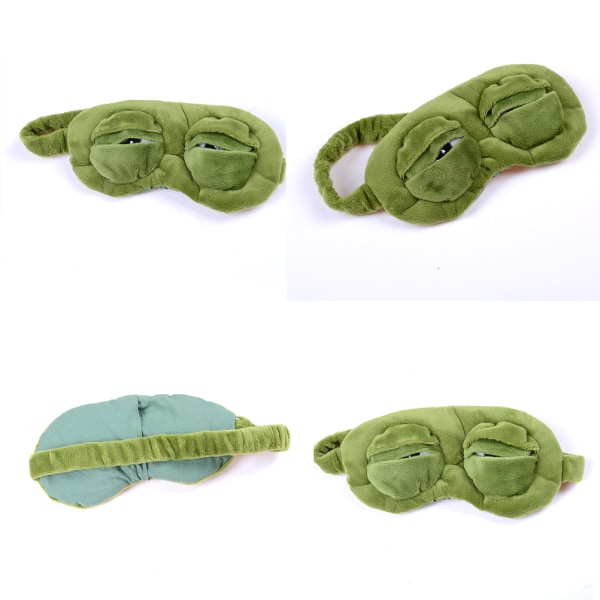 Frosk Trist frosk 3D Eye Mask Cover Sove Morsomt Hvile Sove Morsomt