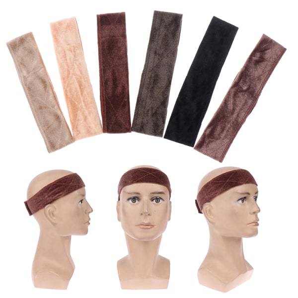 1X Velvet Wig Elastic Hair Band Antiskid Fast Pyk Grip Band Ad Nude