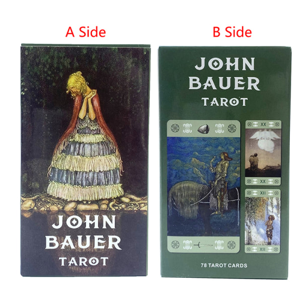John Bauer Tarot Card Prophecy Fate Ennustaminen Deck perheen osa one size