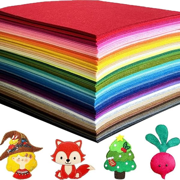 20 stk. bløde filtstofplader 20 farver patchwork syning DIY håndværk A5
