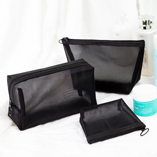 Mesh Transparent Kosmetisk Makeup- case Kvinnor Make Up Organizer S E