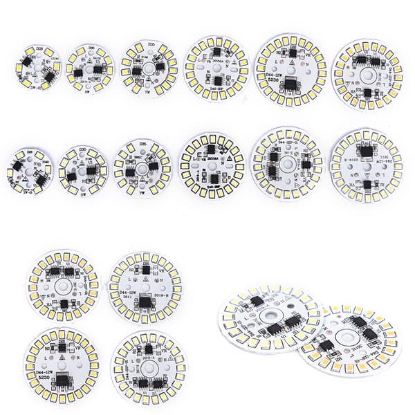 LED Pære Patch Lamp SMD Plate Sirkulær Modul Lyskilde Plat 3w warm white