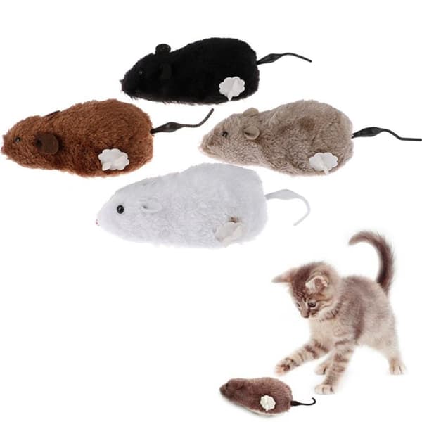 5X Funny Clockwork Spring Power plyschmusleksak multi Kat onesize