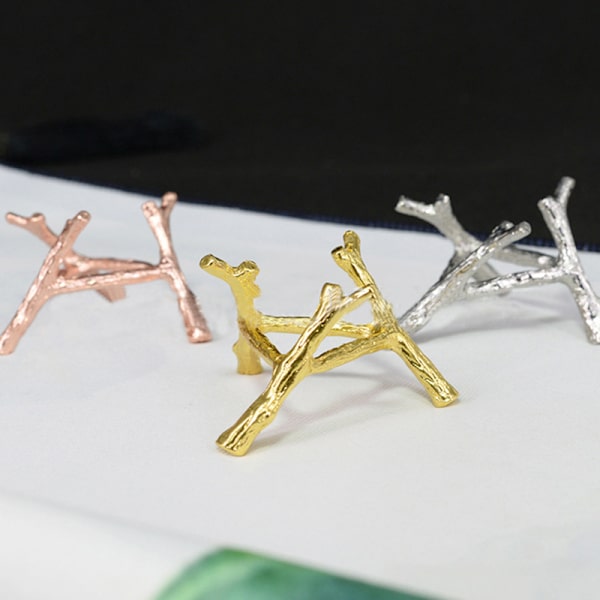 1 Stk Krystalkugle Base Træ Bladform Metal Holder Kugle Sten Gold S