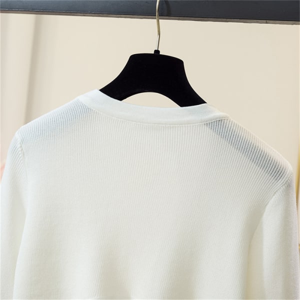 Naisten olkapäitä kohauttavat Solid Elegantti Hengittävät vapaa-ajan neuletakit n Style Black One size