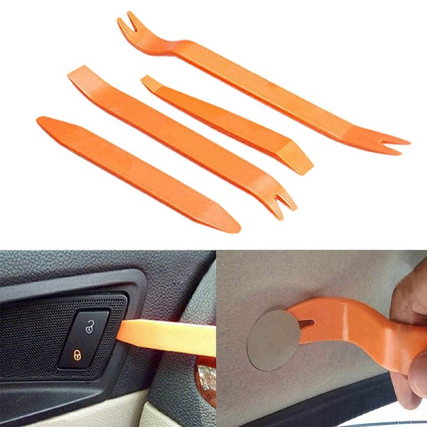 4X Versatile Car Radio Door Clip Panel Trim o Removal Installer Orange One Size