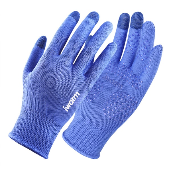 Handskar Utomhus Anti-halk Ridhandskar Anti-sladd Touch Glove Blue