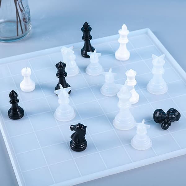 1st DIY schackpjäs Form Queen King 3D Ches knight
