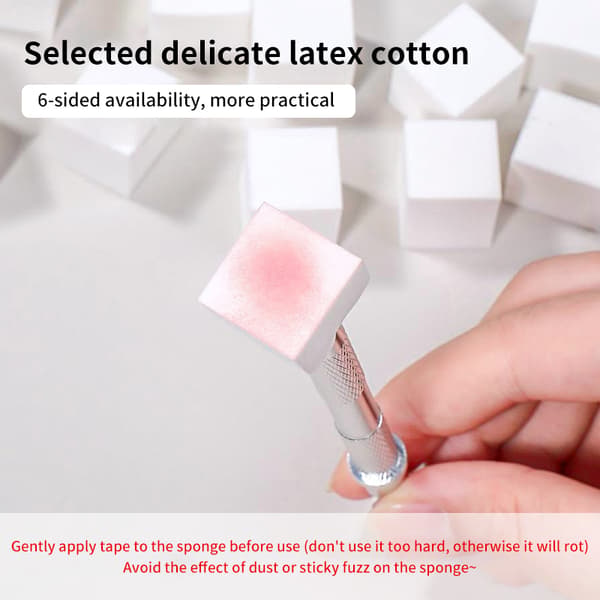 20/50 kpl Beancurd Cube Gradient Nails Sienet Kynsigeeli Taputus 50Pcs sponge