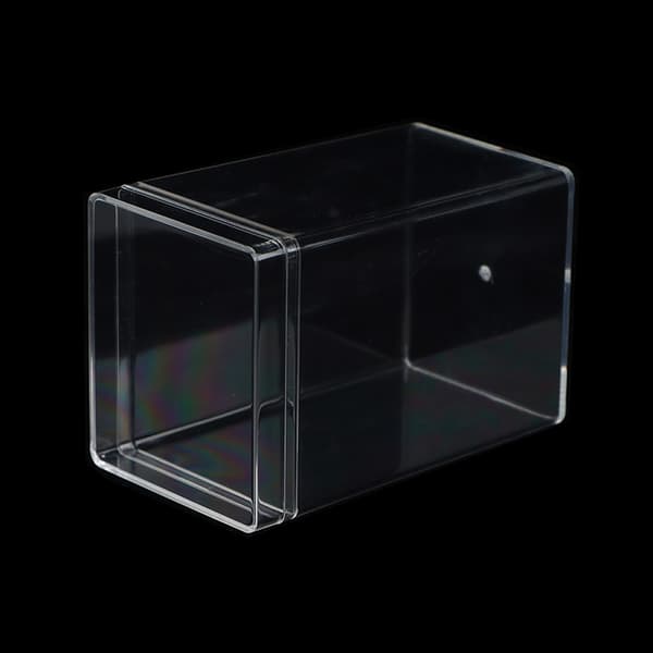 Rektangulär plastlåda Kexgodisdocka Presentförpackningskartong T Transparent
