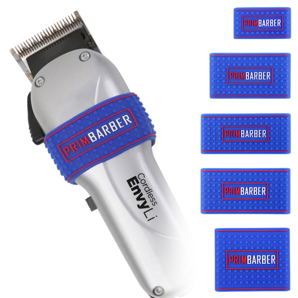 1 kpl Liukumaton parturi Clipper Grip Bands Sleeve Hiustenleikkuri Hold Blue 58*48mm