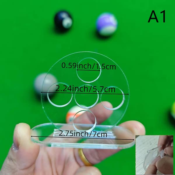 Billardstangstræner Billard Stroke Exerciser 1/5 huller Pool C A1