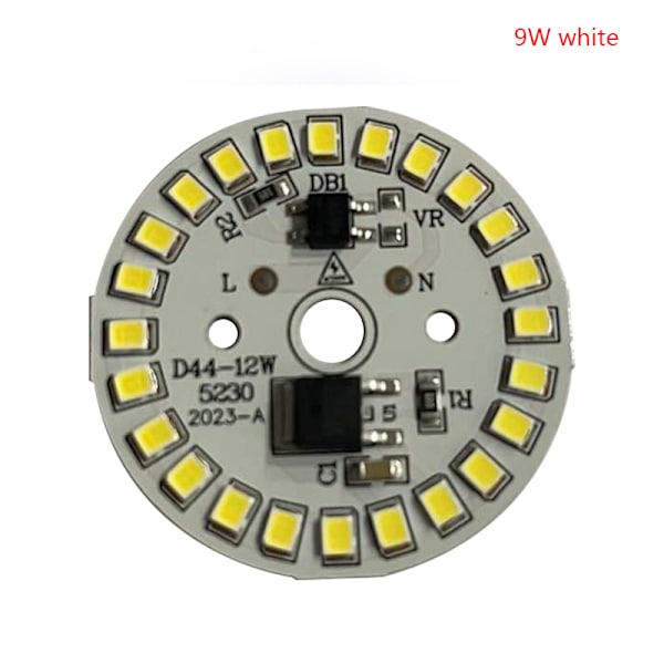 LED-lampa Patch Lamp SMD Plate Circular Module Light Source Plat 9w white