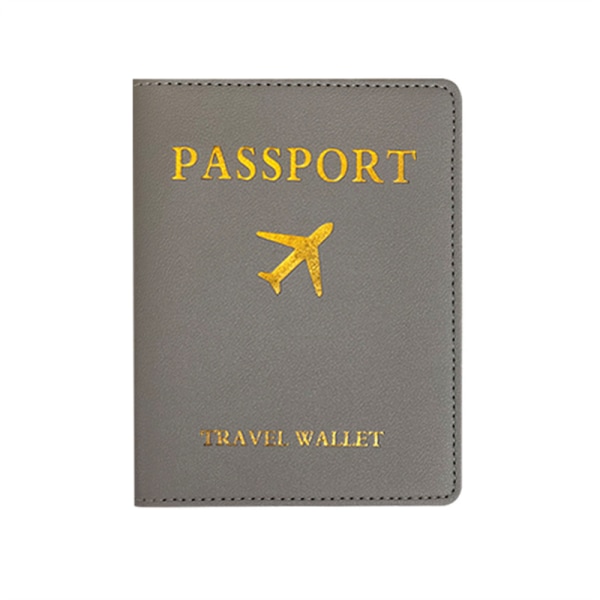 Yksinkertainen passipidike ja matkalaukkulappu nahkaiset matkasarjat Coup Grey Passport holder