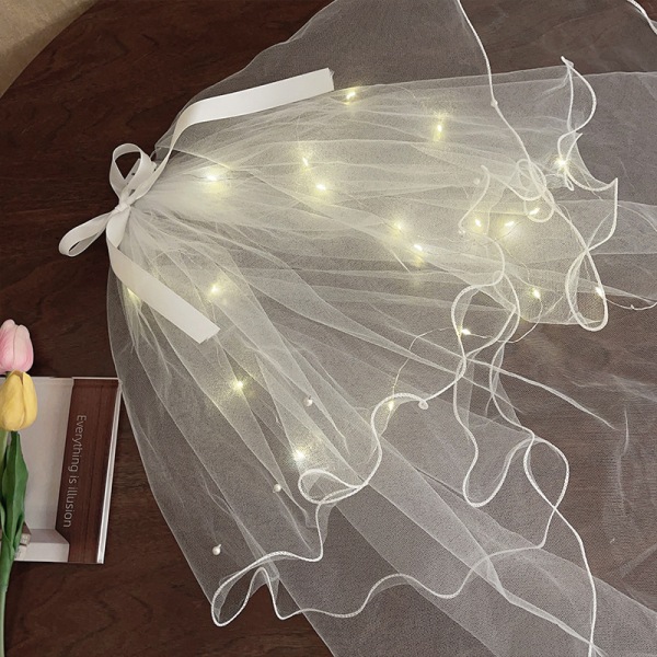 Led brudehårtilbehør Lys opp bryllup med andnebb C A