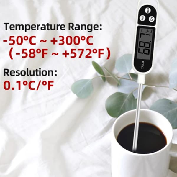 1 st digital kötttermometer, elektronisk matlagningstermometer för grillning One Size