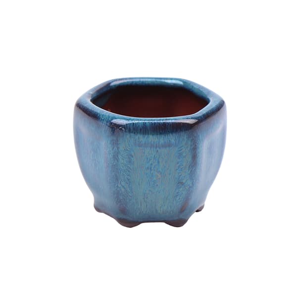Mini blomsterpotter med hull Hage stil Bonsai blomsterpotte Random