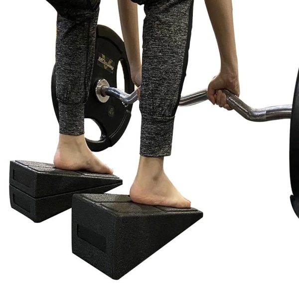 Yoga Wedge Squat Wedge Justerbar Non-Slip Slant Board Extender Black