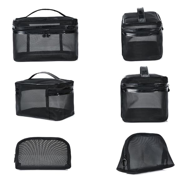 Mesh Transparent Kosmetisk Makeup- case Kvinnor Make Up Organizer S C