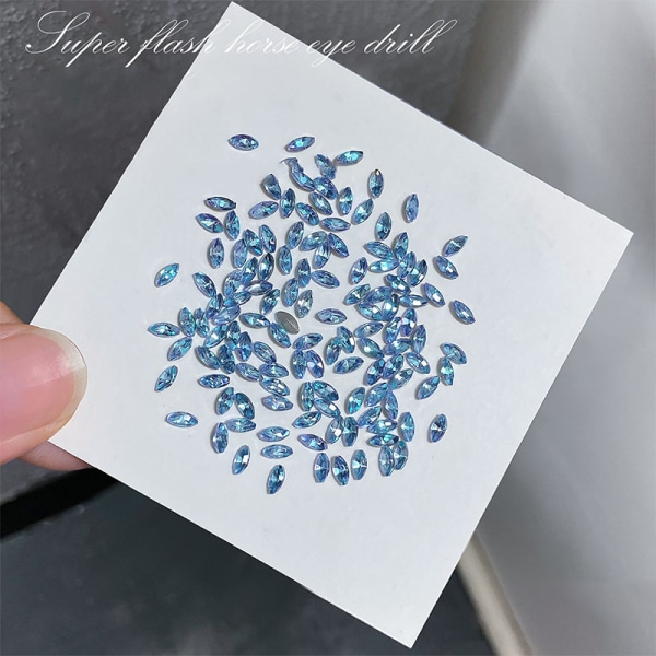 Nail New Mini Zircon Diamond Nail Drill Nail Drill Smykker Blue